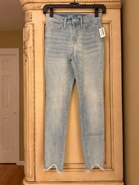 Old Navy Kids Light Wash Skinny Jeans - Frayed Hem